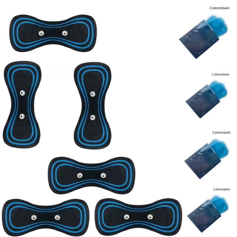 Neck Massage Gel Pad Electric EMS Mini Cervical Back Muscle Pain Relief Patch Stimulator Massageador Mat Gel Pad Replace Sticker