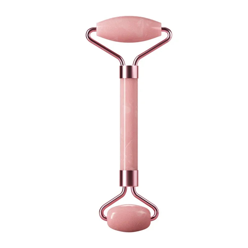 Resin Double Head Roller Massager Heart-Shaped Face and Eye Massage Scraping Combination Set Massage Roller