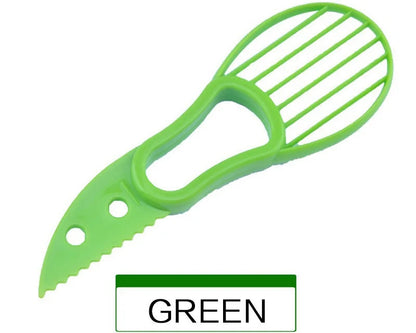 JJYY 3 in 1 Avocado Slicer Shea Corer Butter Fruit Peeler Cutter Pulp Separator Plastic Knife Kitchen Vegetable Tools