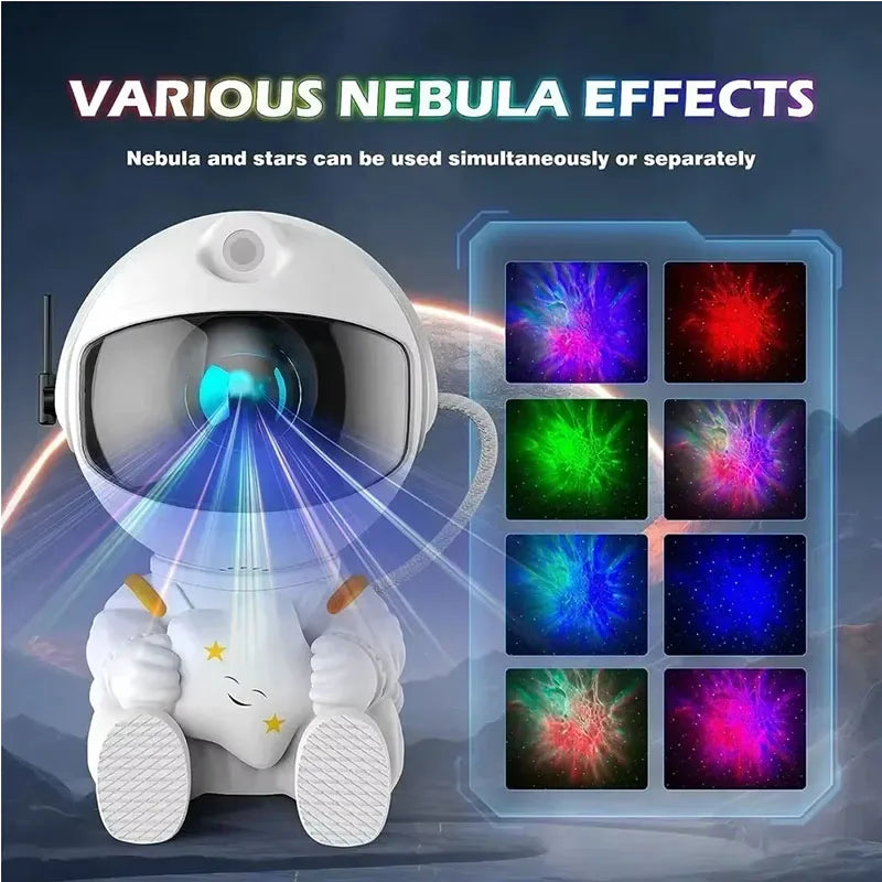 2025 Starry Sky Projector Lamp Decoration Bedroom Room Nebula LED Night Light Children Adult Gift Galaxy Starry Sky Astronaut