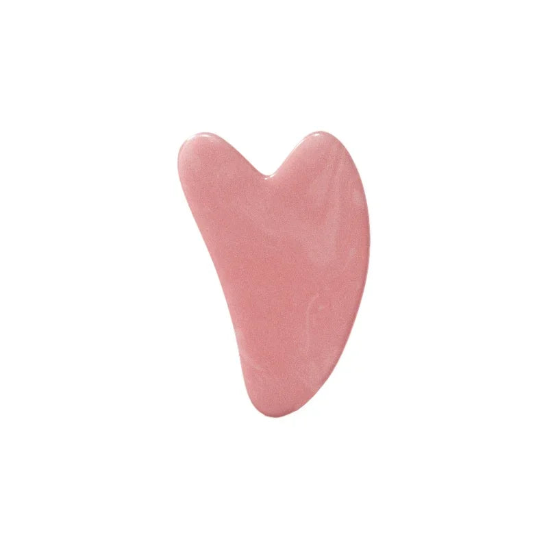 Resin Double Head Roller Massager Heart-Shaped Face and Eye Massage Scraping Combination Set Massage Roller