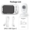 New 3.5 Inch Wireless Video Baby Monitor Night Vision Temperature Monitoring 2 Way Audio Talk Baby Nanny Security Camera