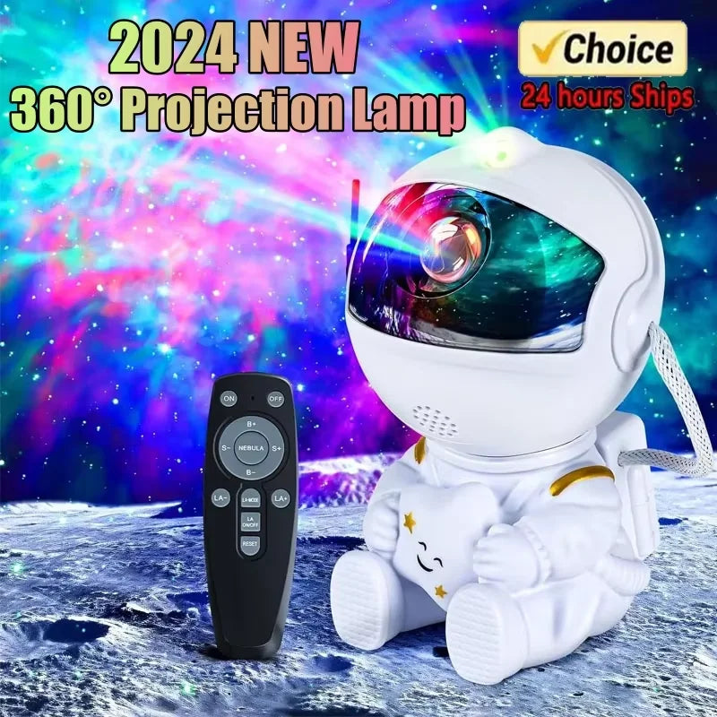 2025 Starry Sky Projector Lamp Decoration Bedroom Room Nebula LED Night Light Children Adult Gift Galaxy Starry Sky Astronaut